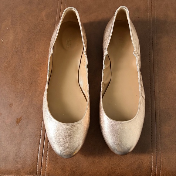 Hoss Intropia Rose Gold Ballet Flats EU Size 39 - Picture 2 of 9
